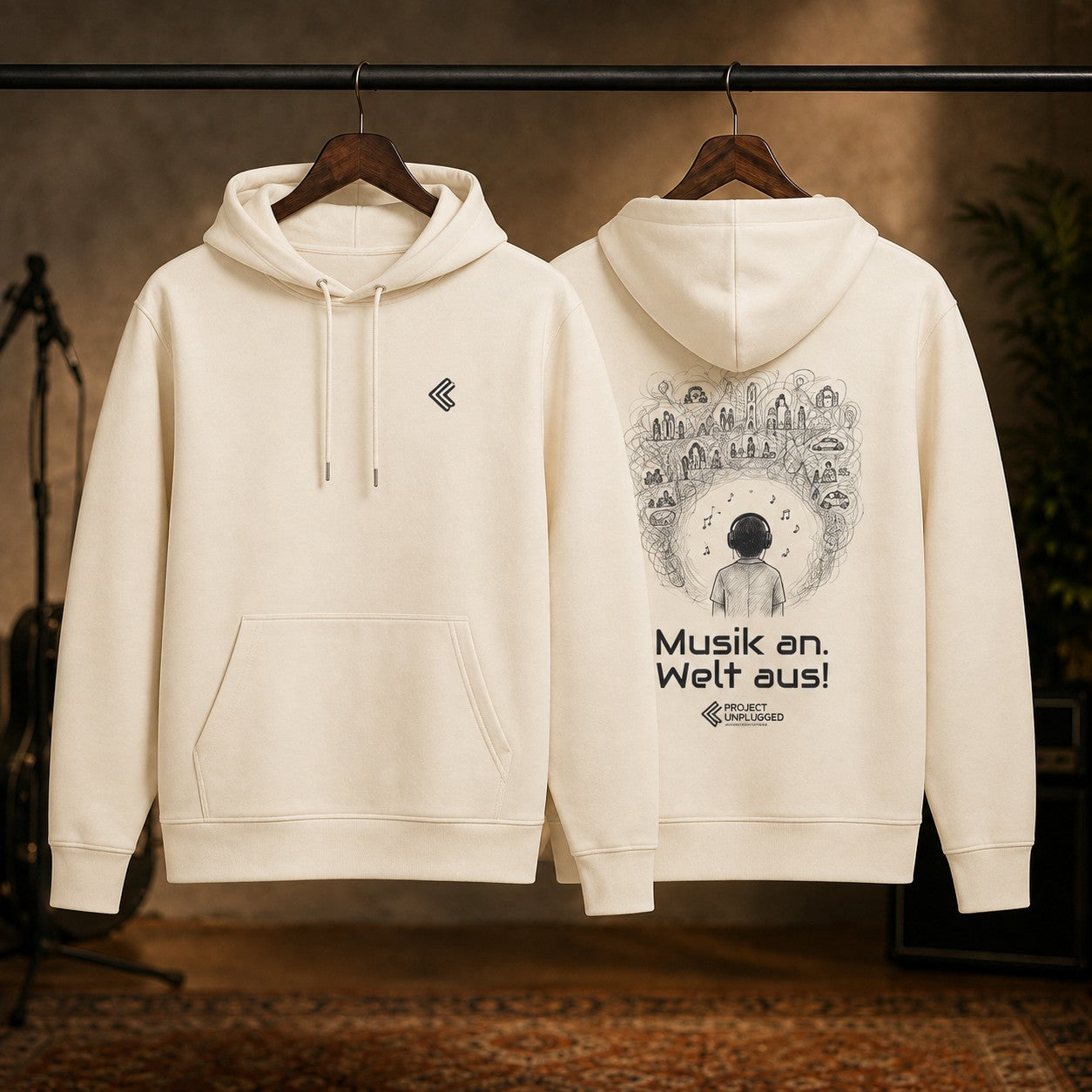 Musik an. Welt aus. – Hoodie