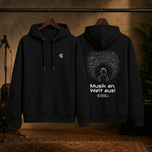 Musik an. Welt aus. – Hoodie