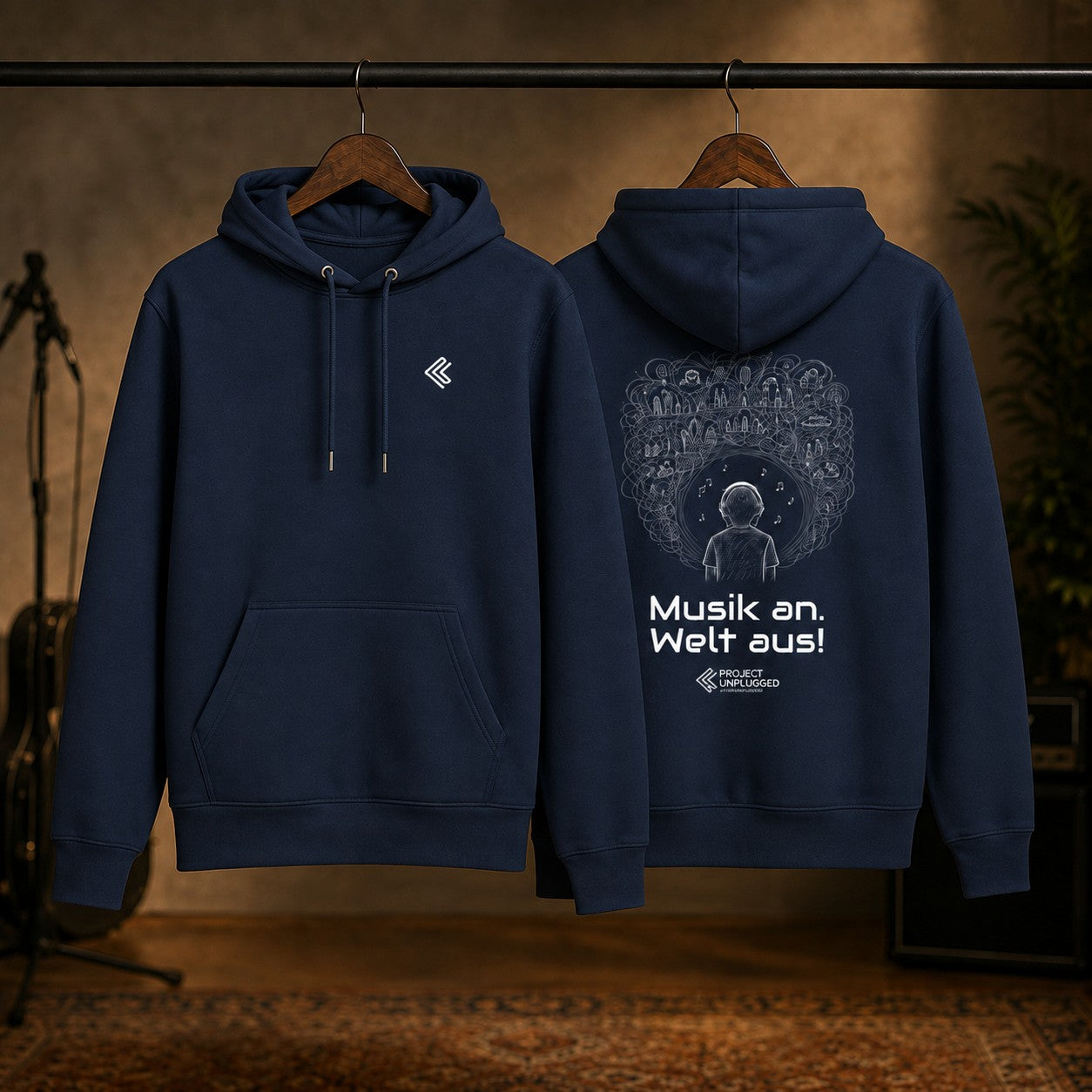 Musik an. Welt aus. – Hoodie