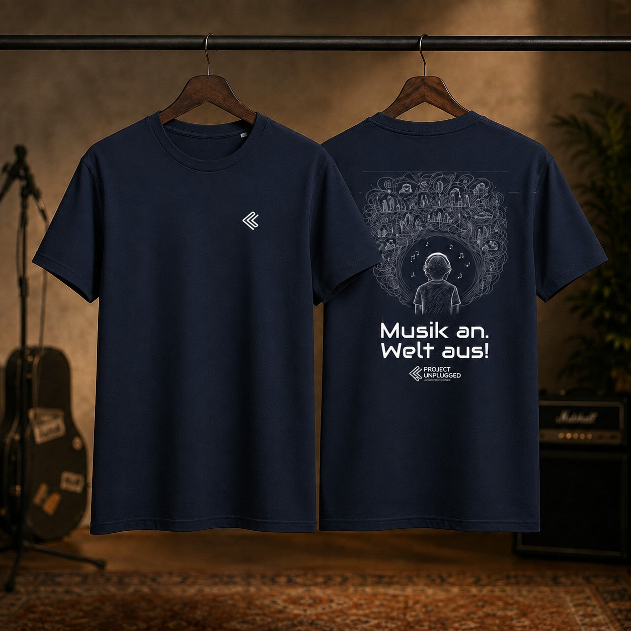 Musik an. Welt aus. – T-Shirt