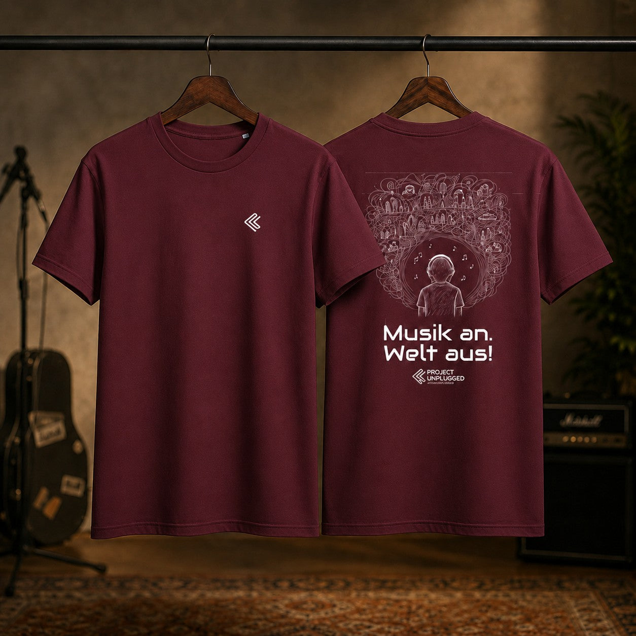 Musik an. Welt aus. – T-Shirt